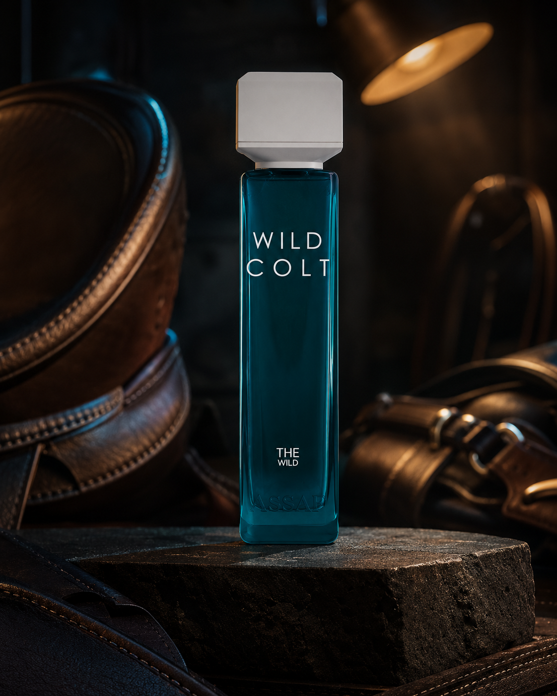 Assaf Wild Colt Eau de Parfum 200ml - صورة حملة عطرية: 02 leather atelier