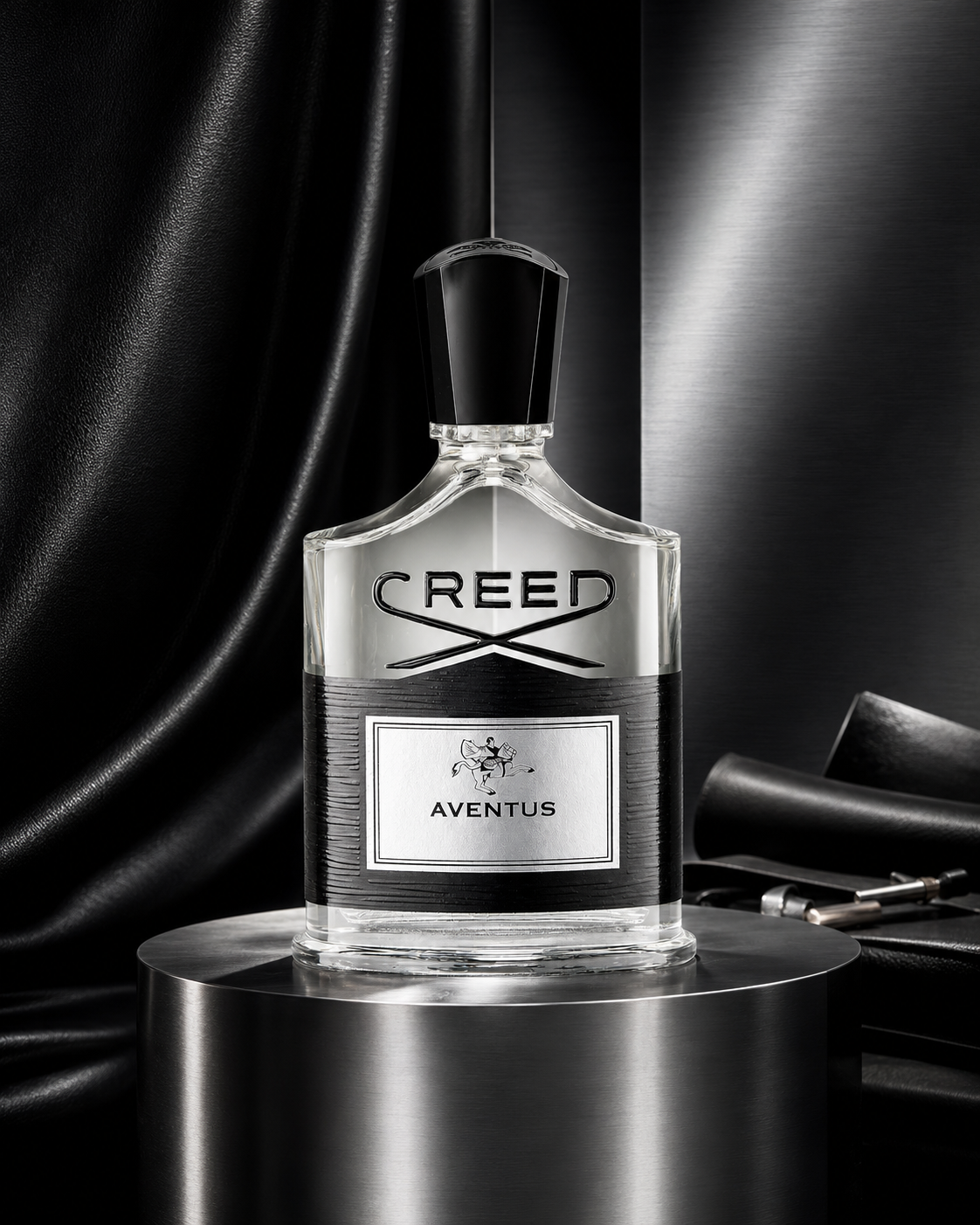 Creed Aventus Eau de Parfum - صورة حملة عطرية: 04 black silver atelier