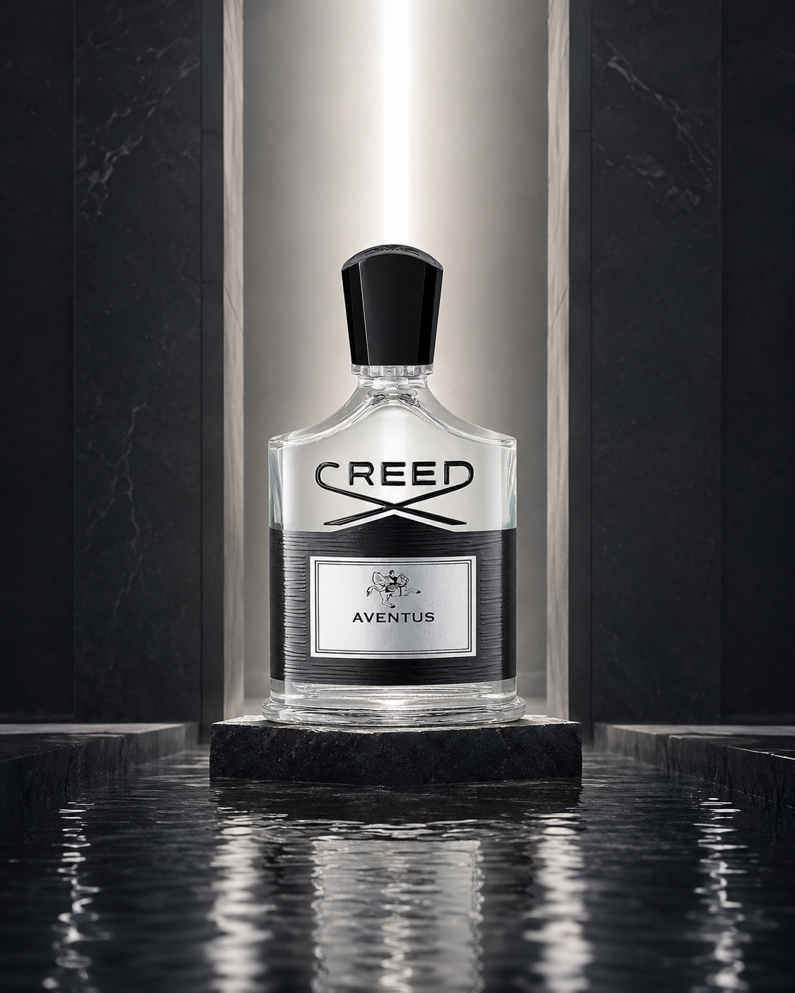 Creed Aventus Eau de Parfum - صورة حملة عطرية: 07 monumental glass architecture