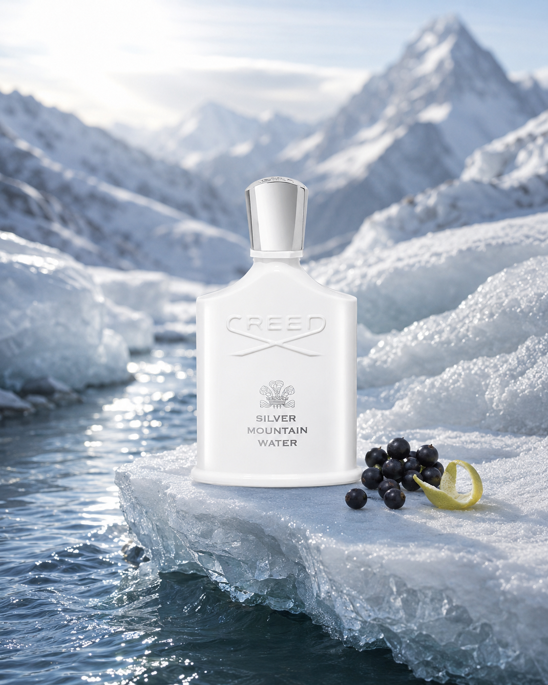 Creed Silver Mountain Water Eau de Parfum - صورة حملة عطرية: 02 alpine ice stream