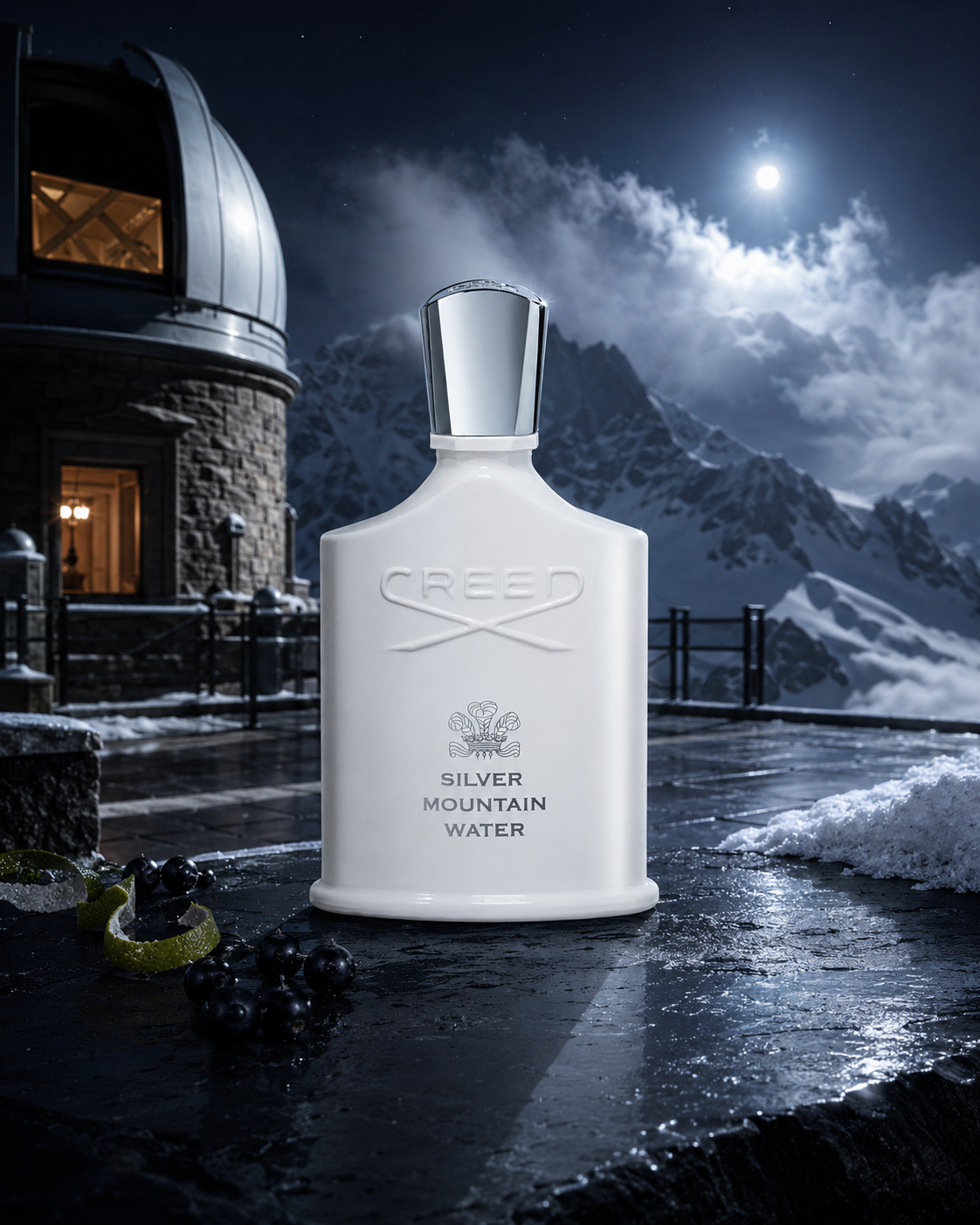 Creed Silver Mountain Water Eau de Parfum - صورة حملة عطرية: 05 moonlit observatory
