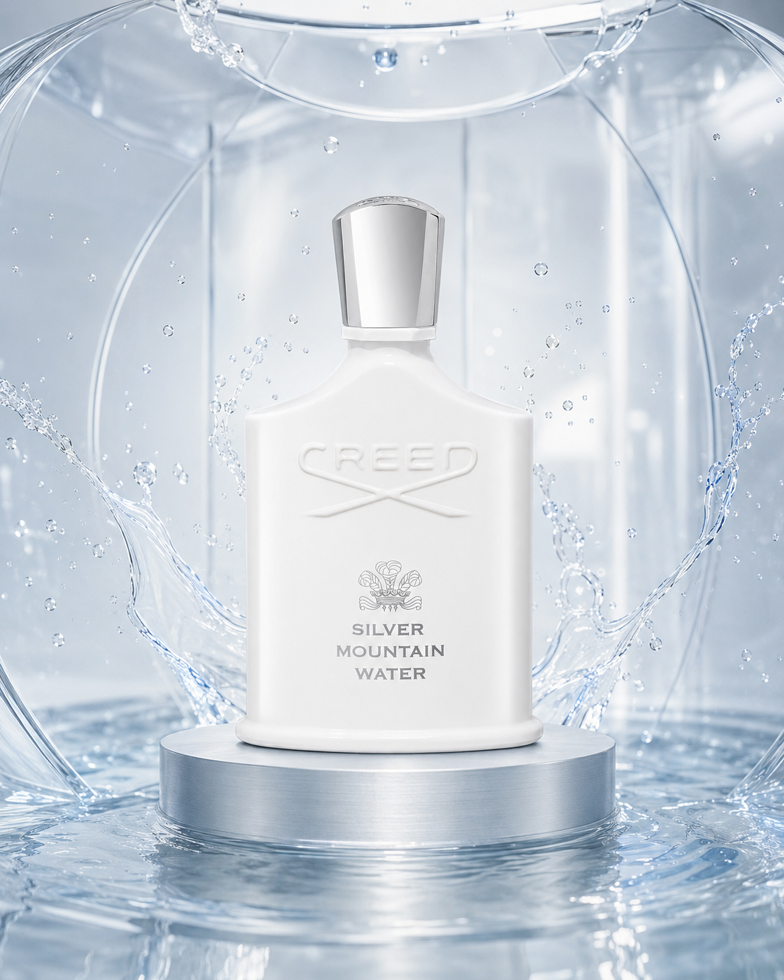 Creed Silver Mountain Water Eau de Parfum - صورة حملة عطرية: 06 ozonic water chamber