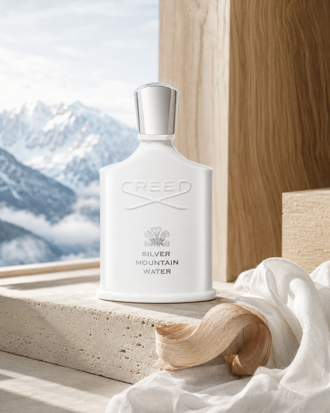 Creed Silver Mountain Water Eau de Parfum - صورة حملة عطرية: 07 sandalwood atelier