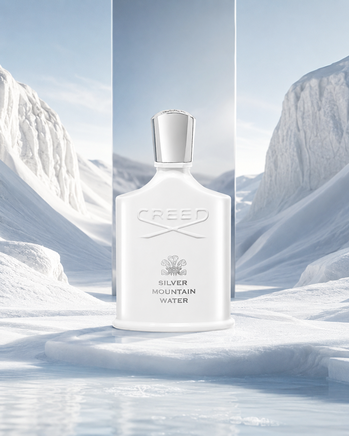 Creed Silver Mountain Water Eau de Parfum - صورة حملة عطرية: 09 white snow gallery