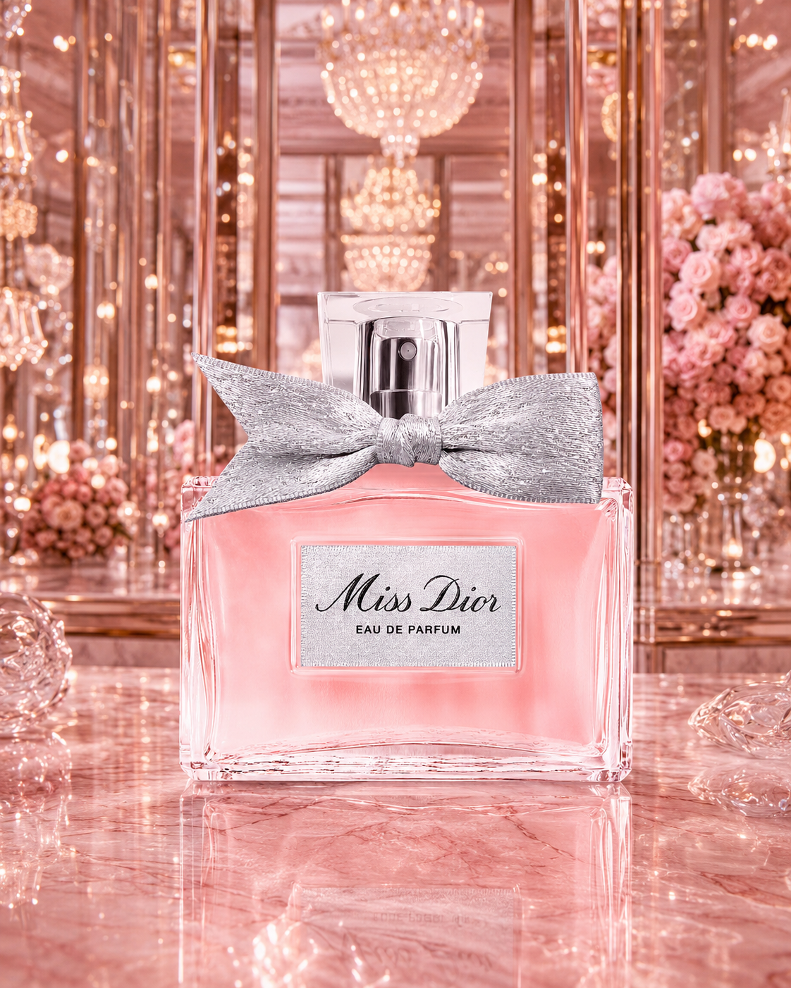Miss Dior Eau de Parfum - صورة حملة عطرية: 08 rose mirror ballroom