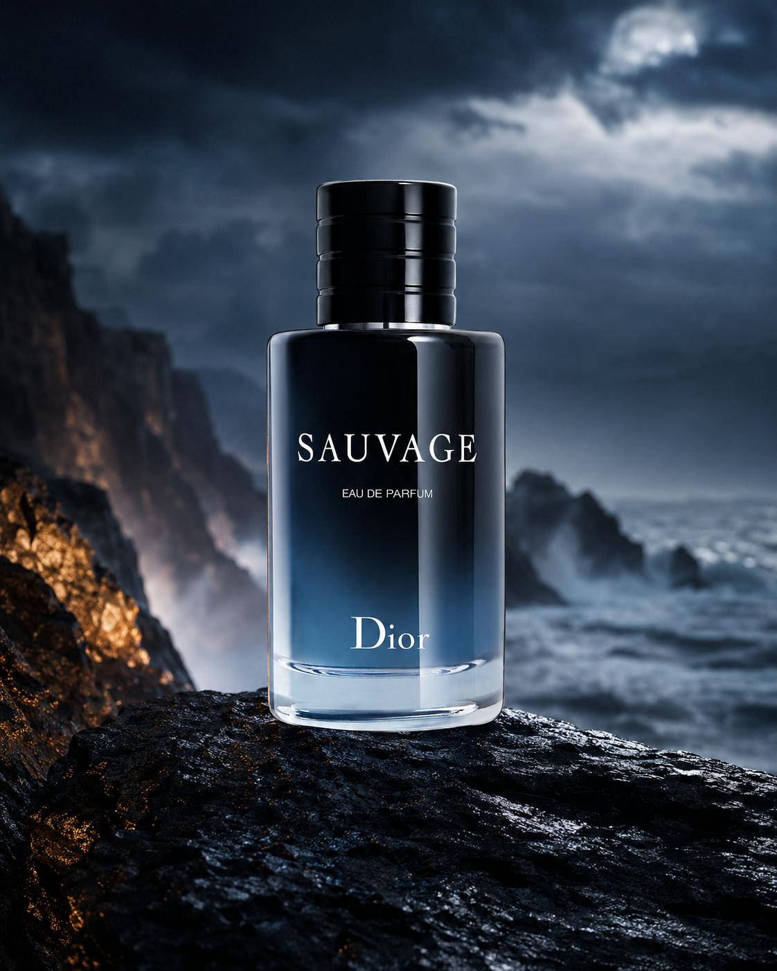 Dior Sauvage Eau de Parfum - صورة حملة عطرية: 07 stormy coastal cliff