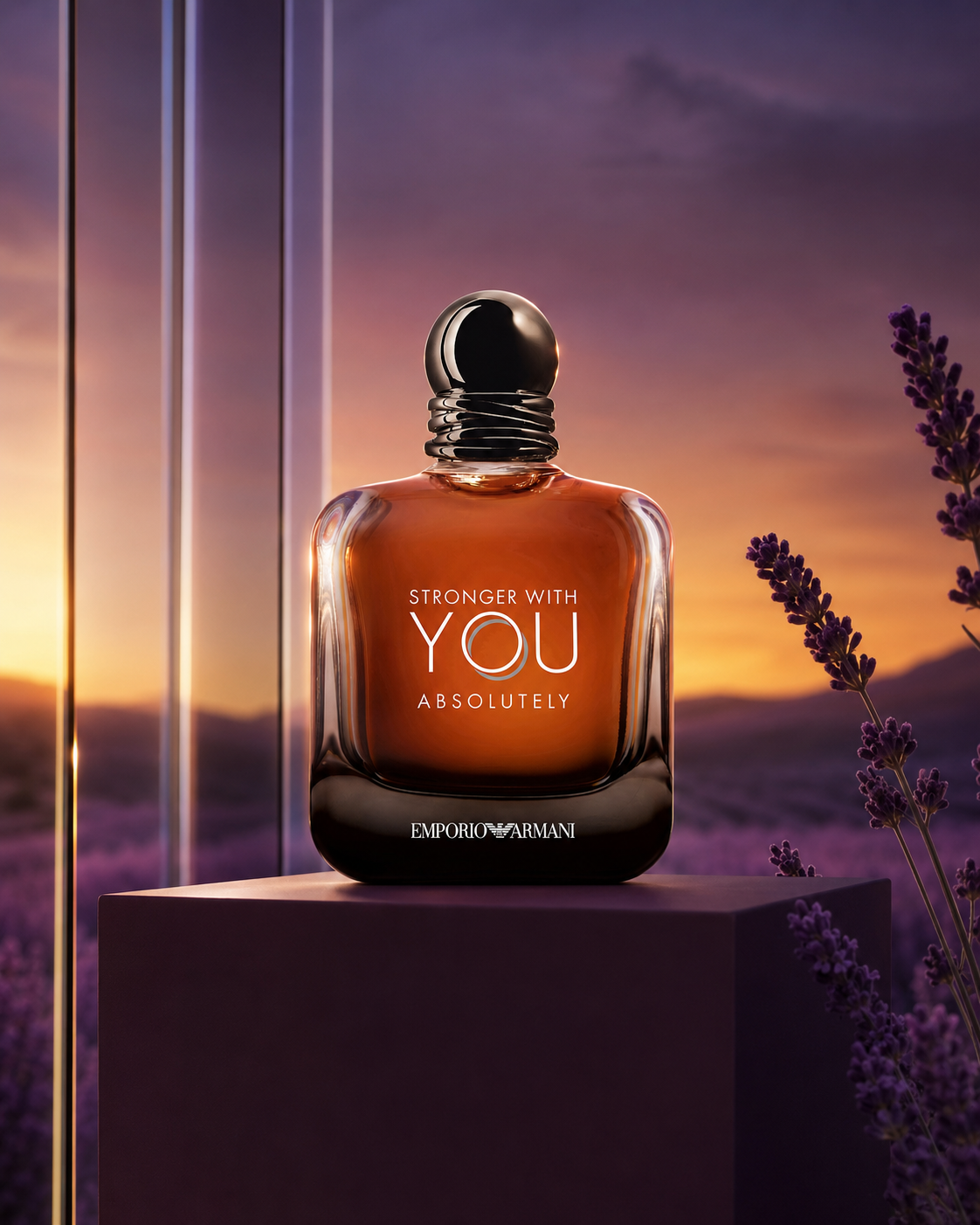 Emporio Armani Stronger With You Absolutely Parfum - صورة حملة عطرية: 04 lavender twilight