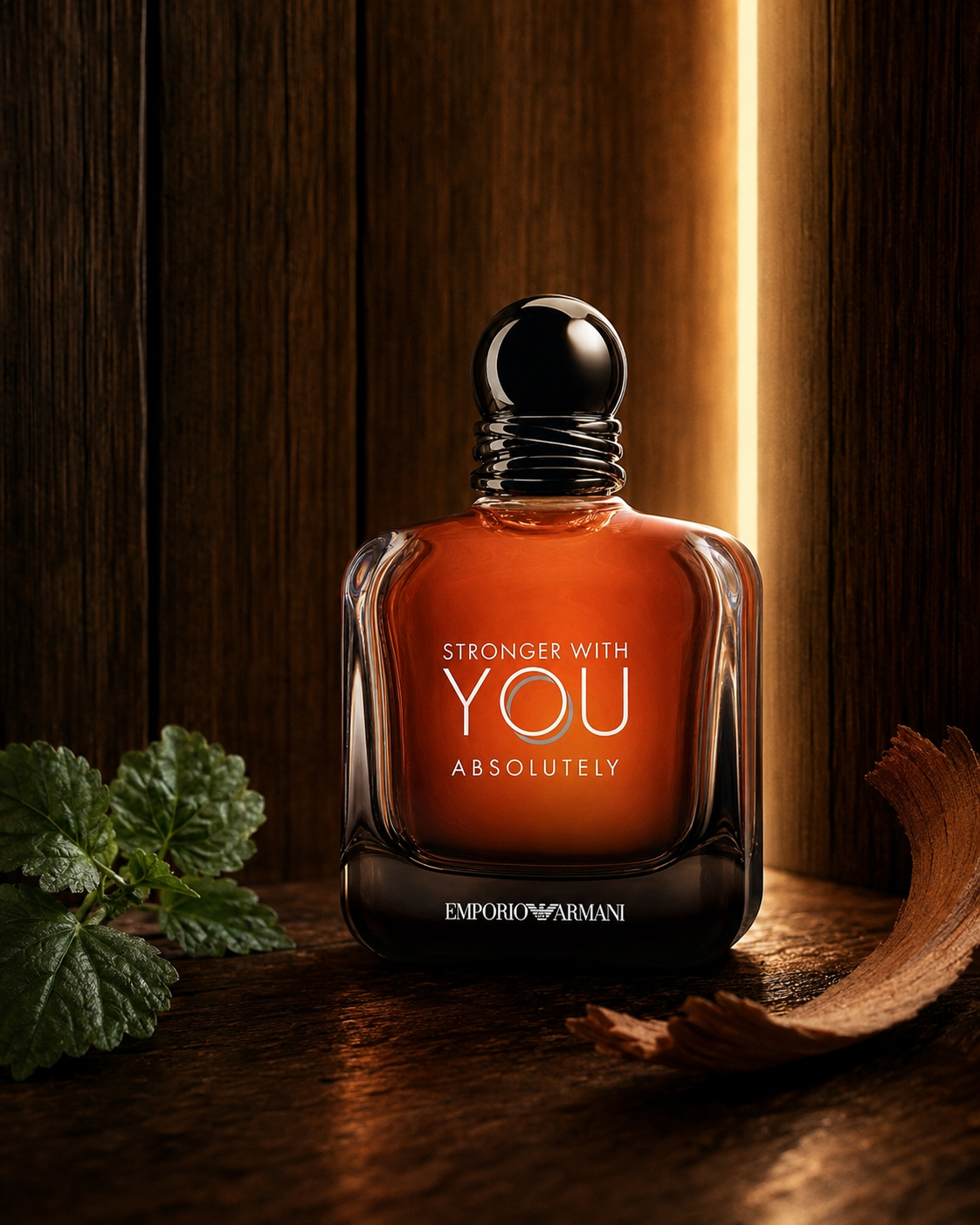 Emporio Armani Stronger With You Absolutely Parfum - صورة حملة عطرية: 06 cedar patchouli