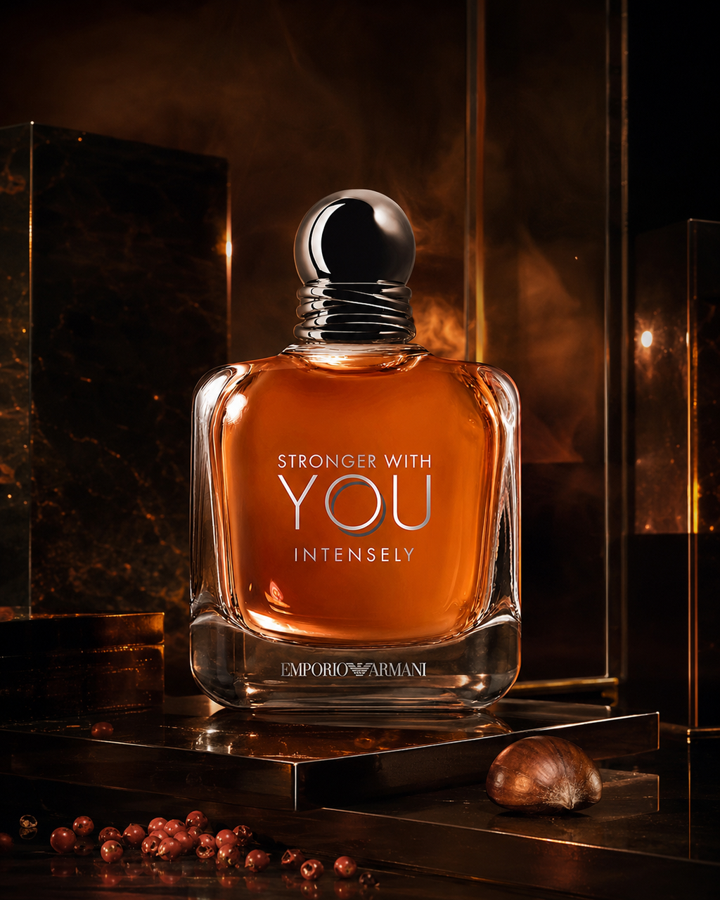 Emporio Armani Stronger With You Intensely Eau de Parfum - صورة حملة عطرية: 02 campaign smoked amber