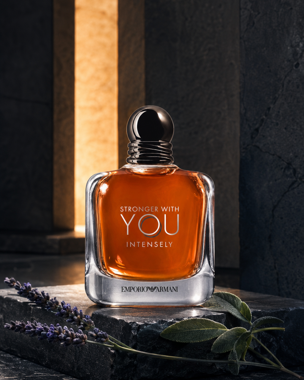 Emporio Armani Stronger With You Intensely Eau de Parfum - صورة حملة عطرية: 03 campaign brutalist lavender sage