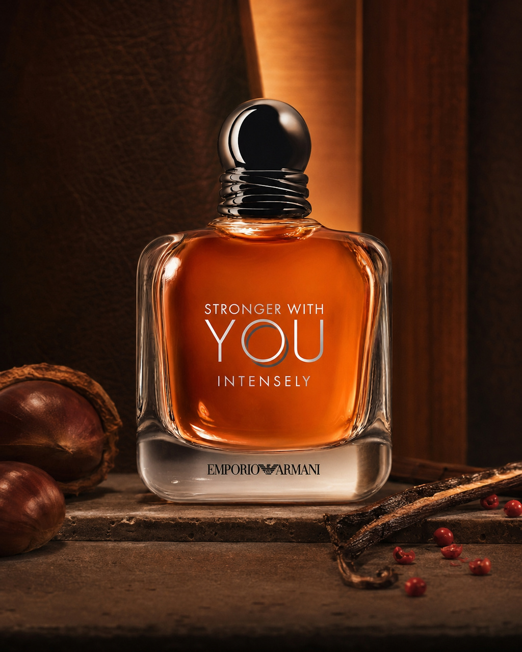 Emporio Armani Stronger With You Intensely Eau de Parfum - صورة حملة عطرية: 07 campaign winter walnut