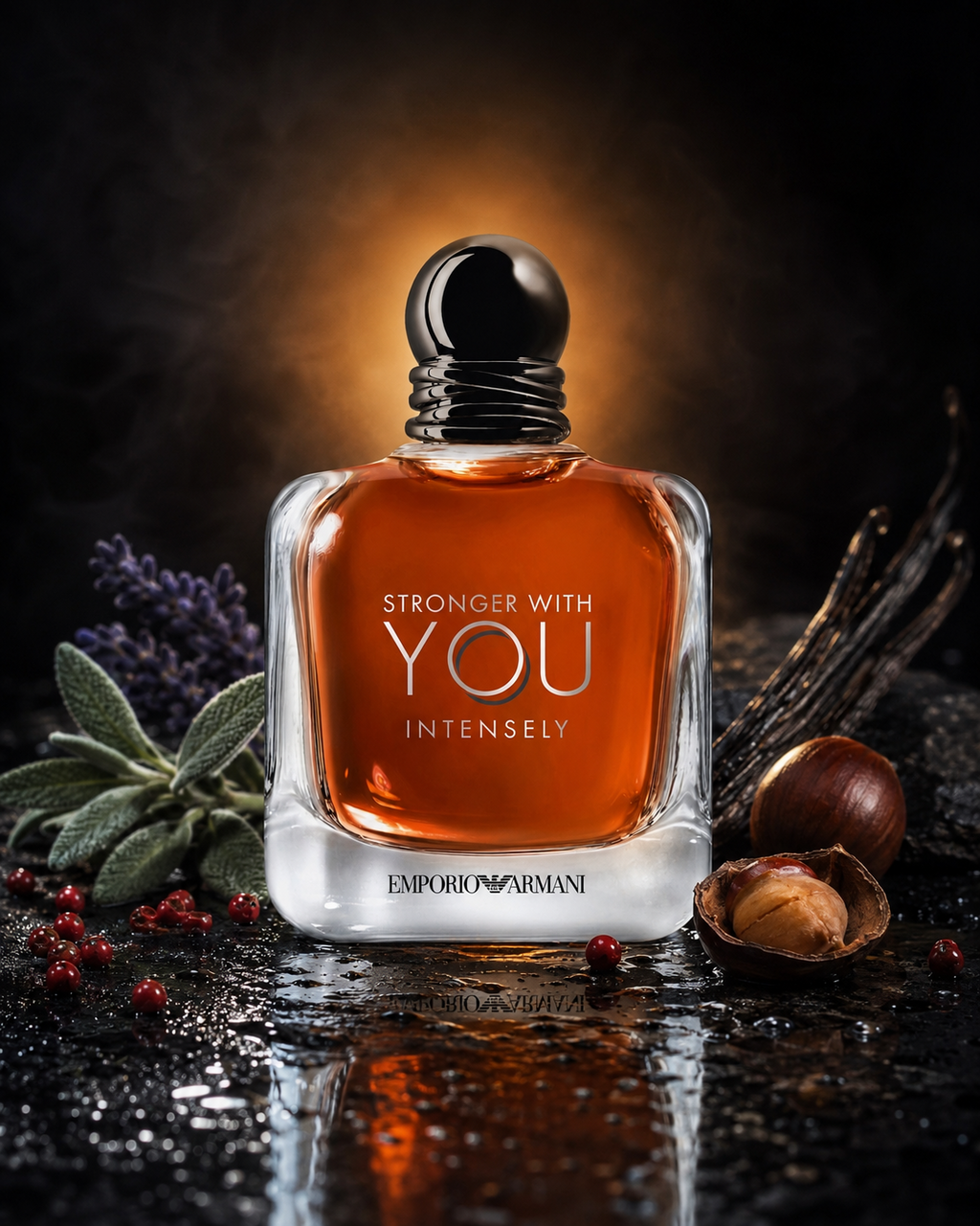 Emporio Armani Stronger With You Intensely Eau de Parfum - صورة حملة عطرية: 09 campaign midnight notes