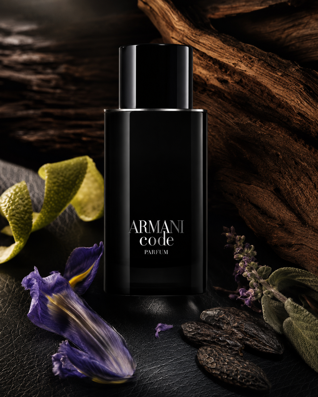 Giorgio Armani Armani Code Parfum - صورة حملة عطرية: 05 campaign charcoal notes