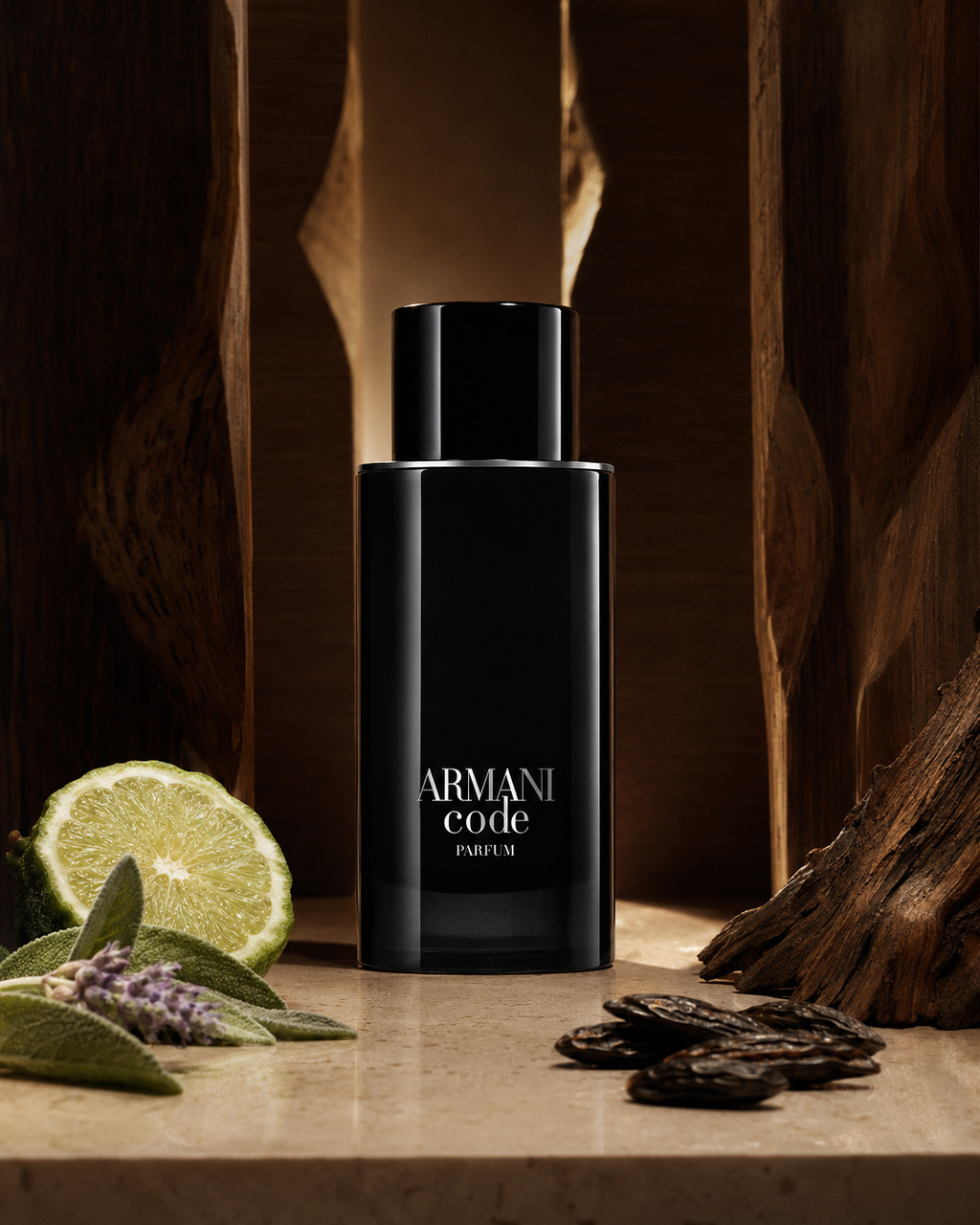 Giorgio Armani Armani Code Parfum - صورة حملة عطرية: 07 campaign cedar chamber