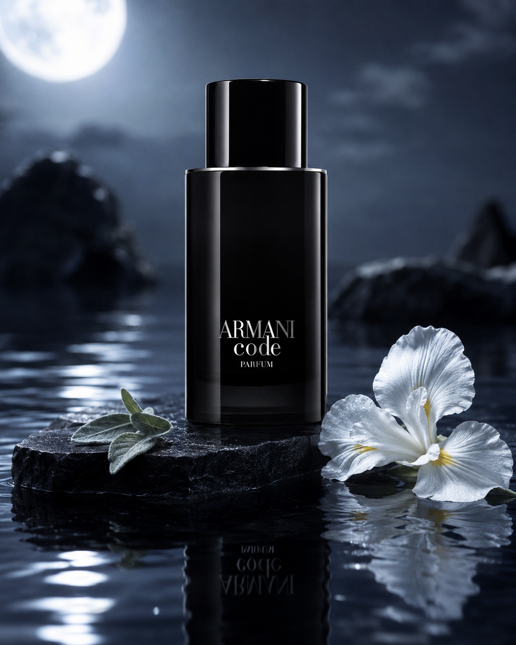 Giorgio Armani Armani Code Parfum - صورة حملة عطرية: 08 campaign moonlit water