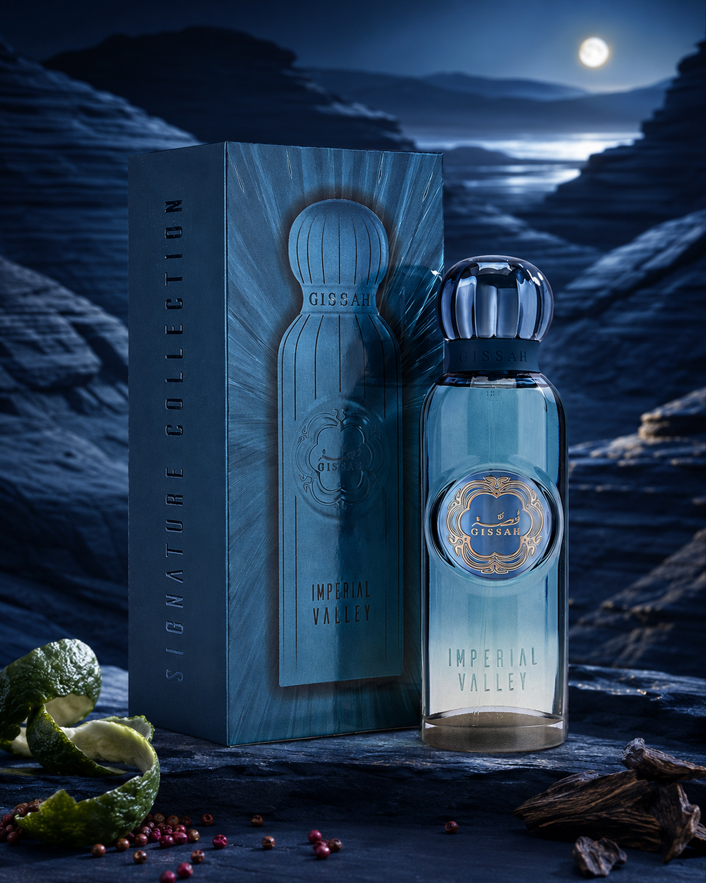 Gissah Imperial Valley Eau de Parfum 200ml - صورة حملة عطرية: 02 campaign midnight valley