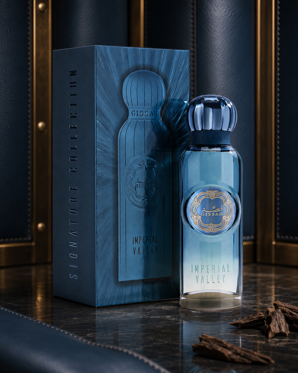Gissah Imperial Valley Eau de Parfum 200ml - صورة حملة عطرية: 06 campaign leather chamber