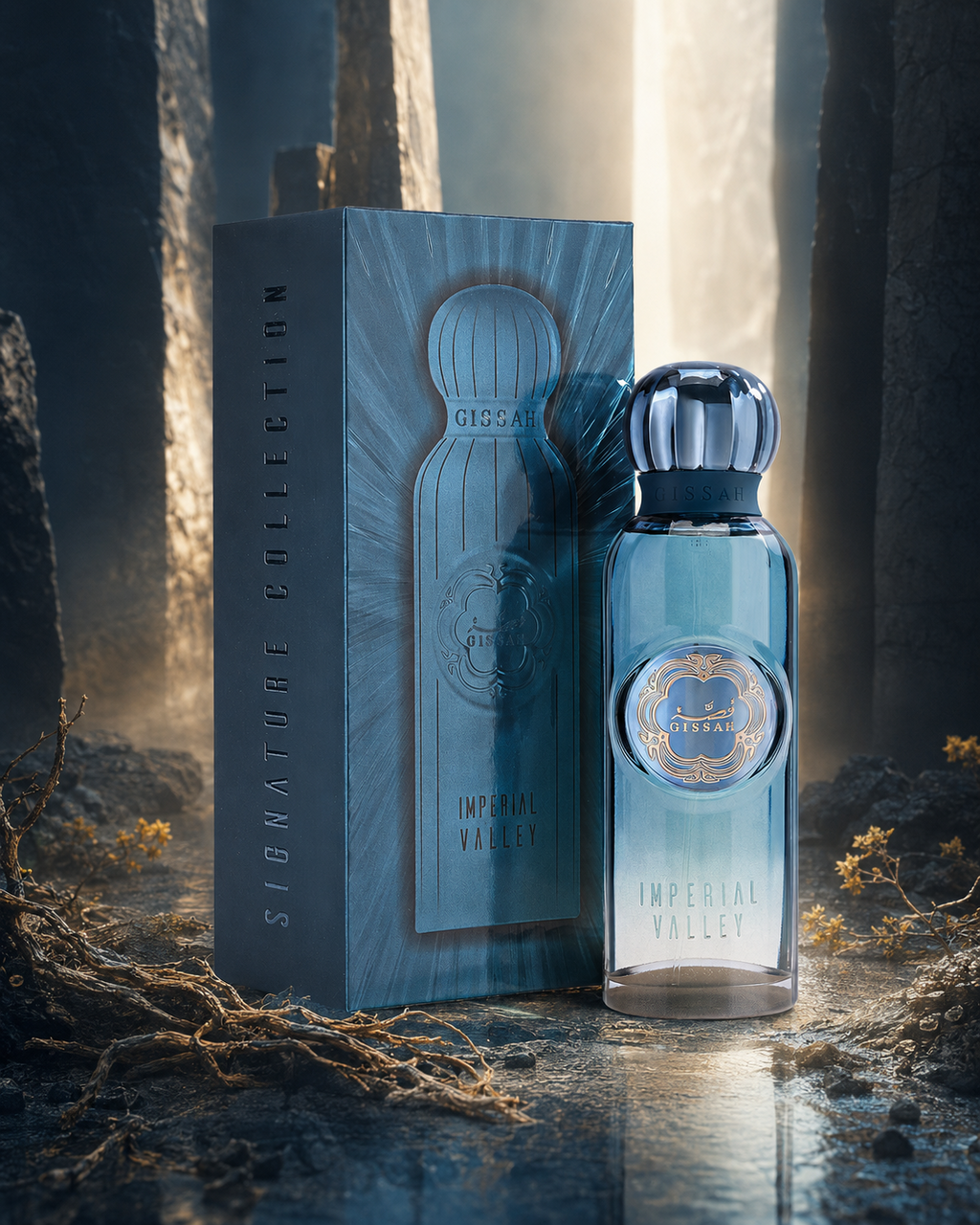 Gissah Imperial Valley Eau de Parfum 200ml - صورة حملة عطرية: 08 campaign imperial monoliths
