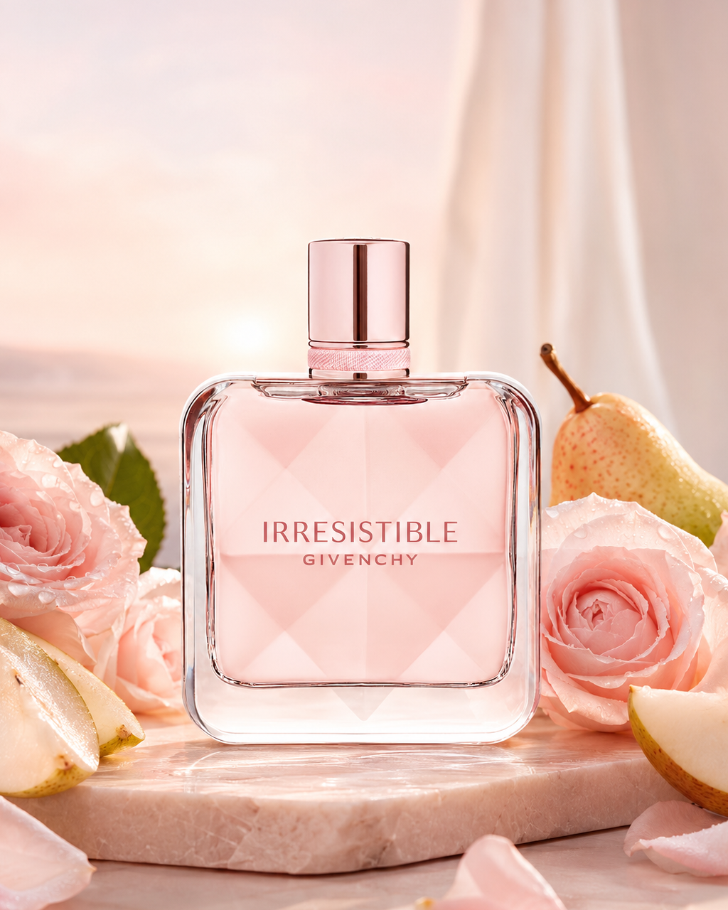 Givenchy Irresistible Eau de Parfum - صورة حملة عطرية: 02 campaign rose pear dawn