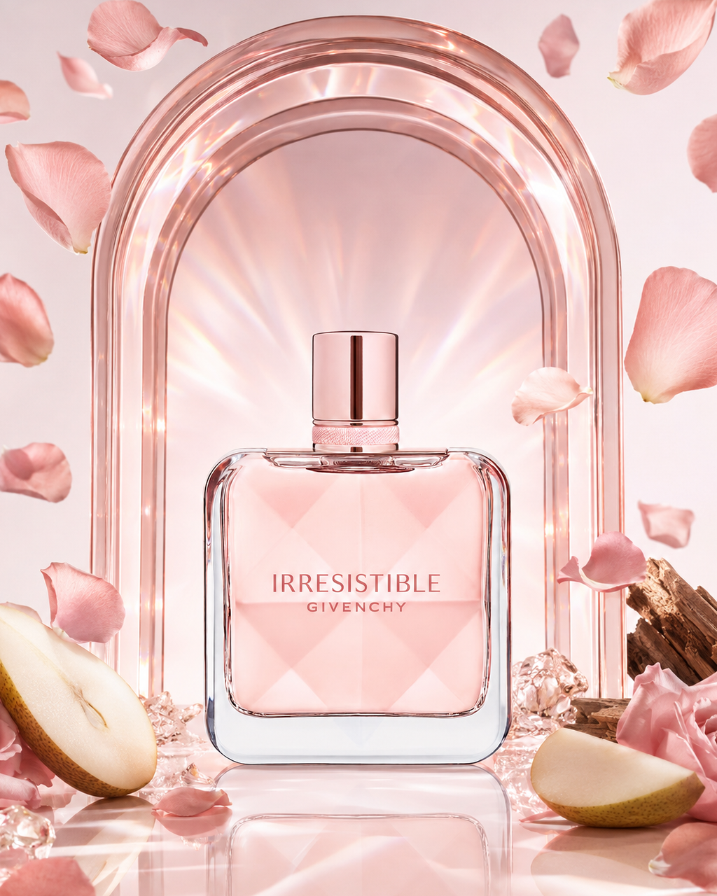 Givenchy Irresistible Eau de Parfum - صورة حملة عطرية: 08 campaign rose glass portal