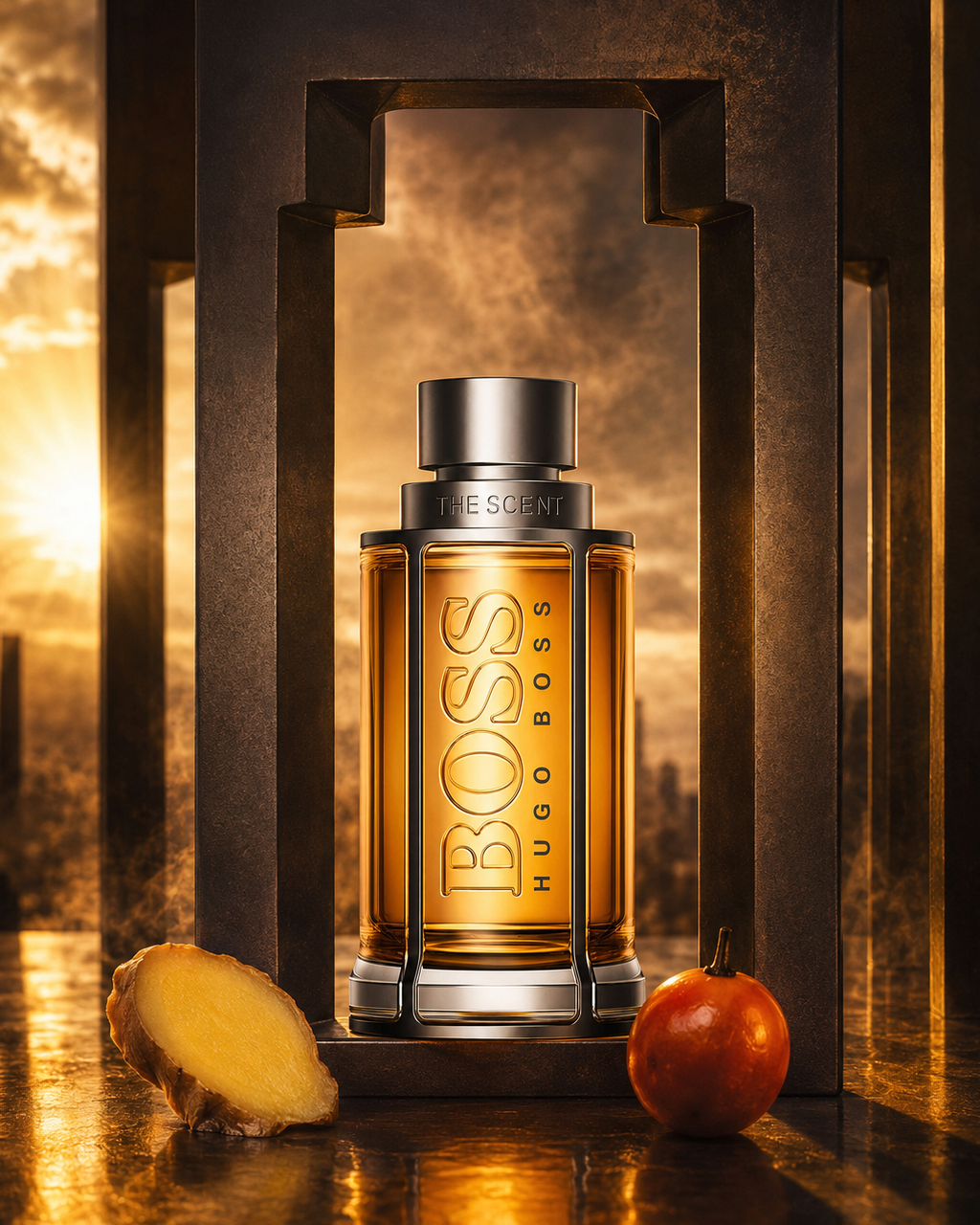 Hugo Boss The Scent Eau de Toilette - صورة حملة عطرية: 05 campaign amber monolith