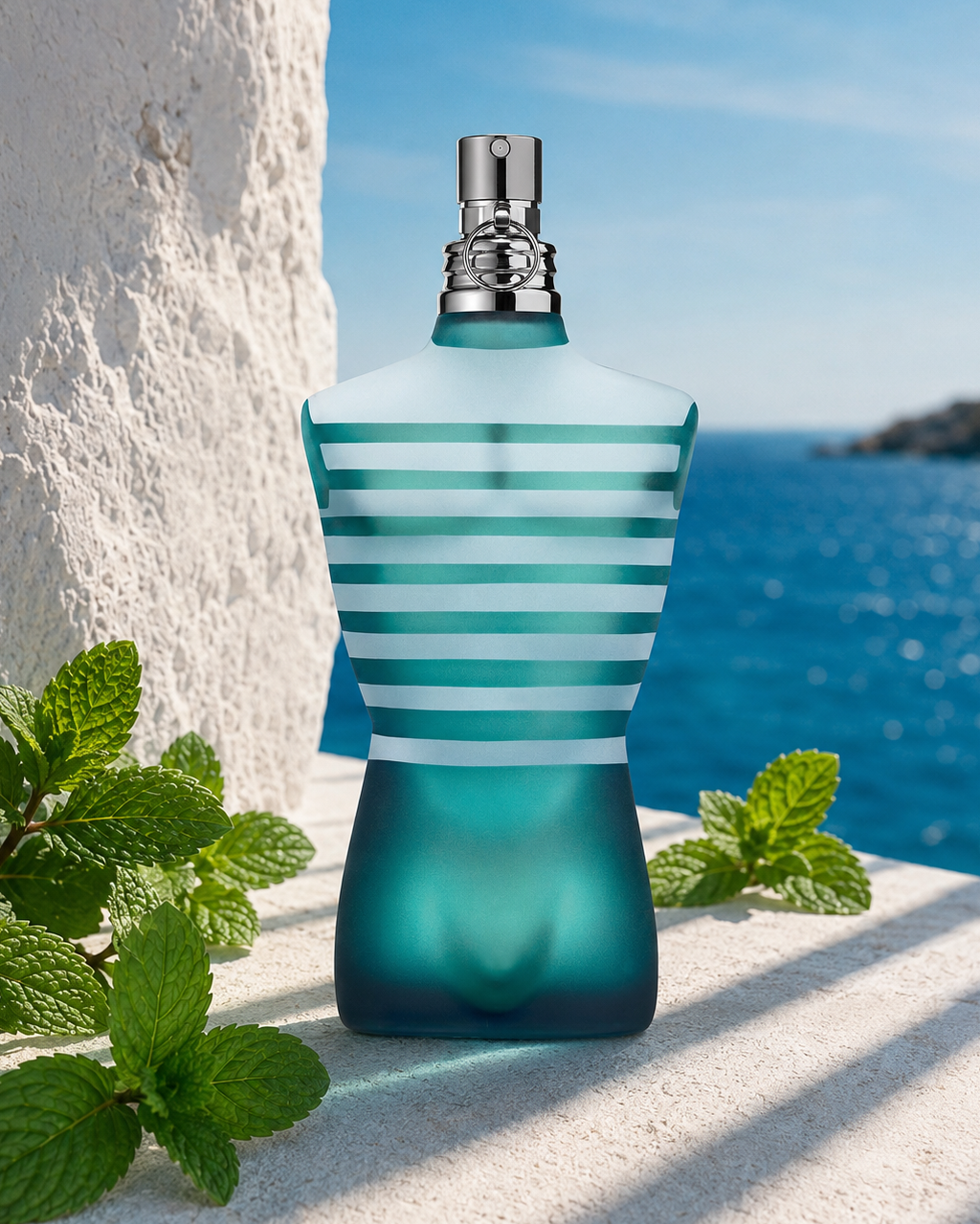 Jean Paul Gaultier Le Male Eau de Toilette - صورة حملة عطرية: 02 campaign mediterranean mint