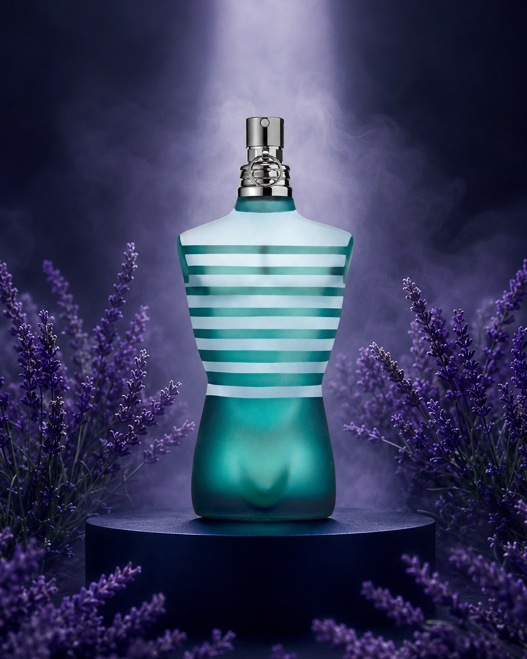 Jean Paul Gaultier Le Male Eau de Toilette - صورة حملة عطرية: 07 campaign lavender fog stage