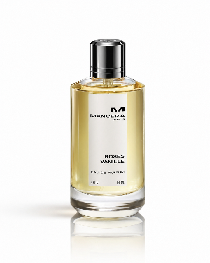 Mancera Roses Vanille Eau de Parfum 120ml - صورة المنتج على خلفية بيضاء