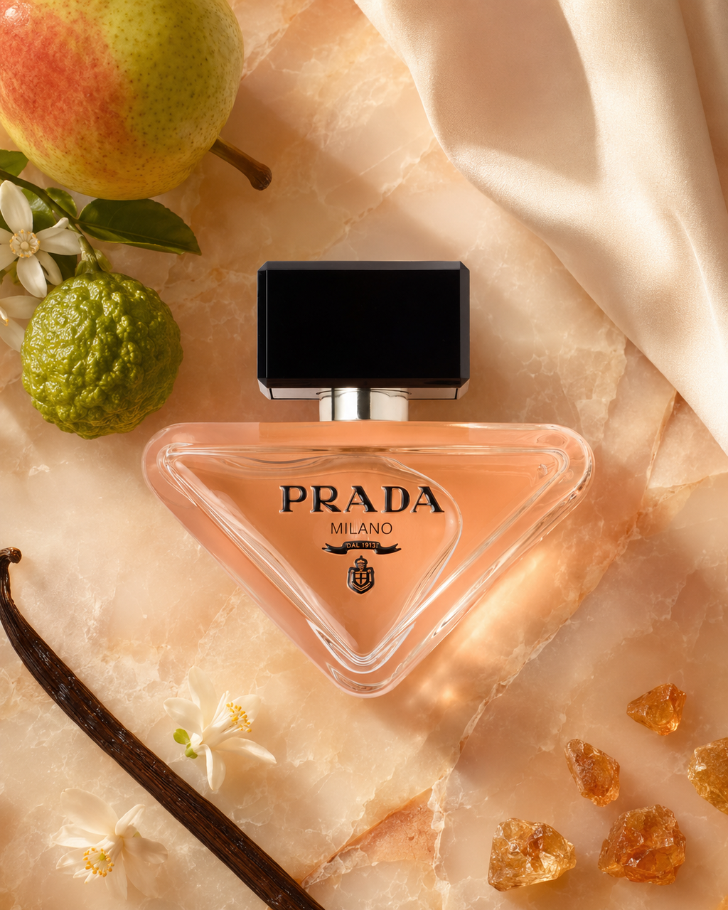 Prada Paradoxe Eau de Parfum - صورة حملة عطرية: 05 campaign peach onyx notes