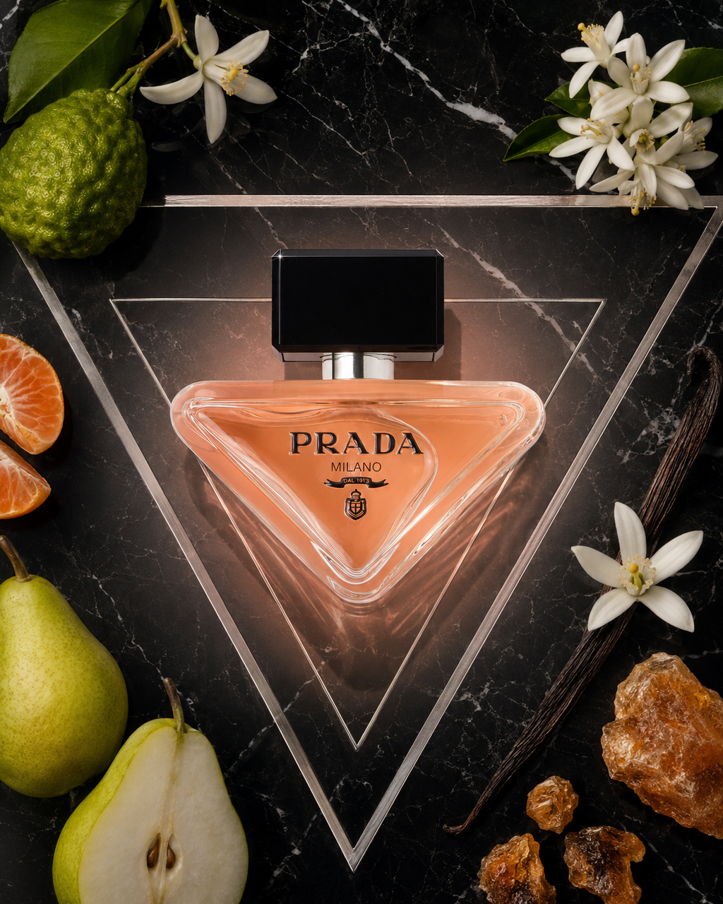 Prada Paradoxe Eau de Parfum - صورة حملة عطرية: 09 campaign black marble finale