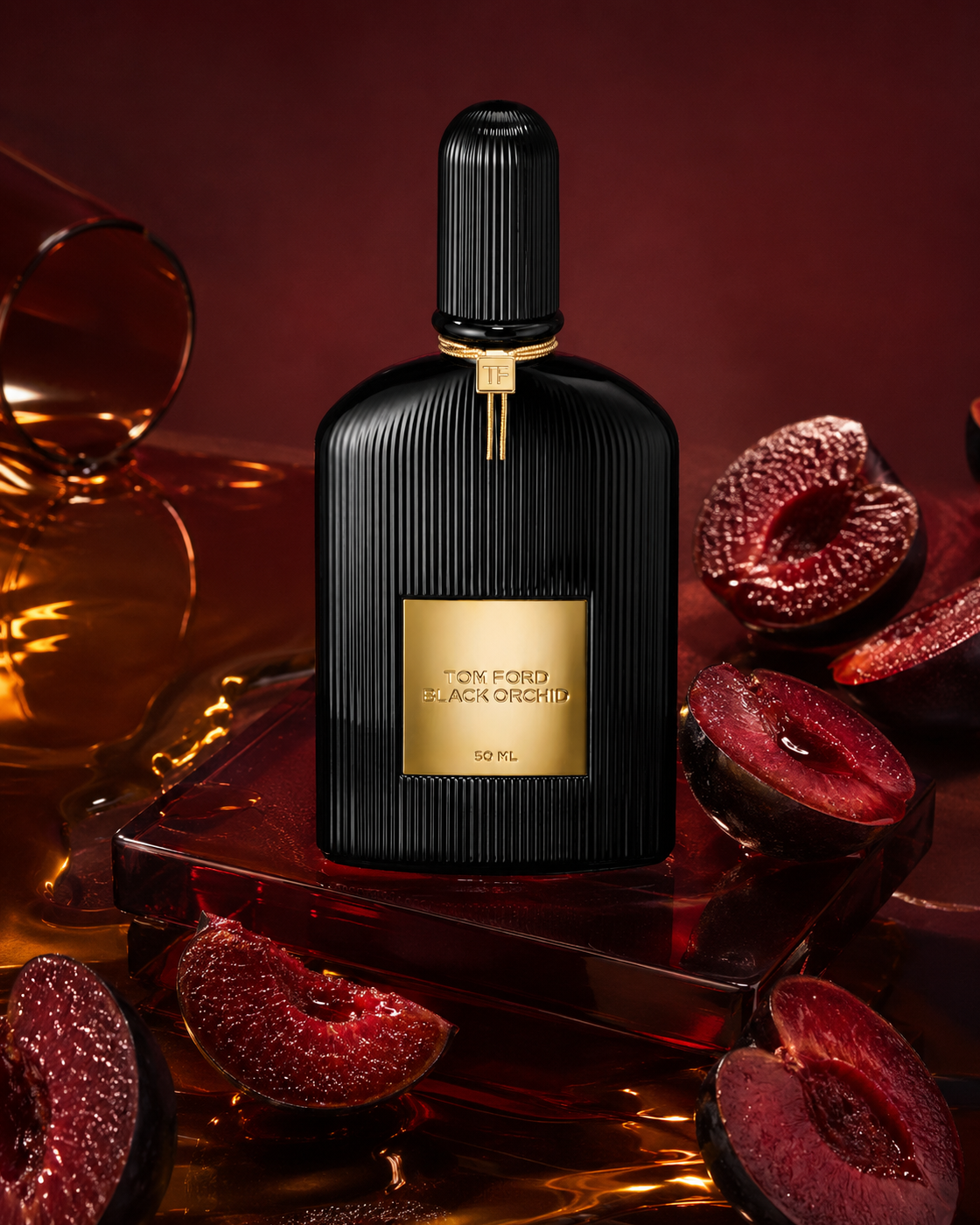 Tom Ford Black Orchid Eau de Parfum - صورة حملة عطرية: 03 campaign black plum rum