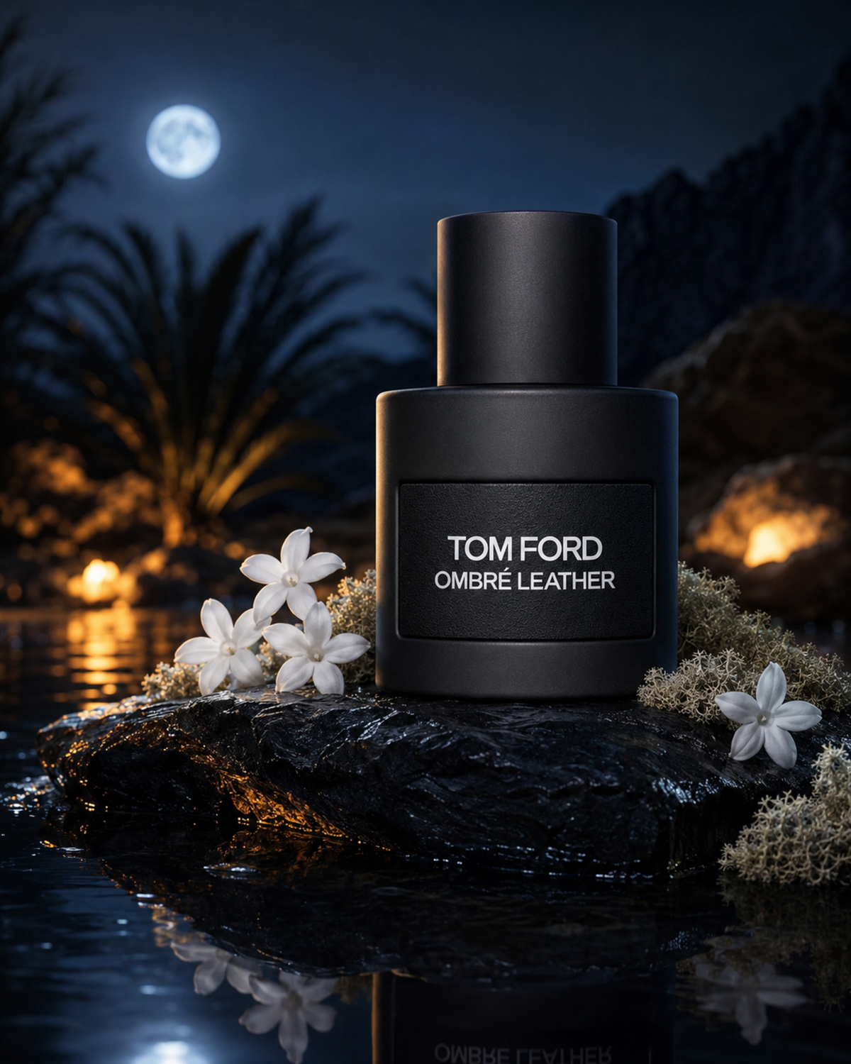 Tom Ford Ombré Leather Eau de Parfum - صورة حملة عطرية: 04 campaign jasmine moss night