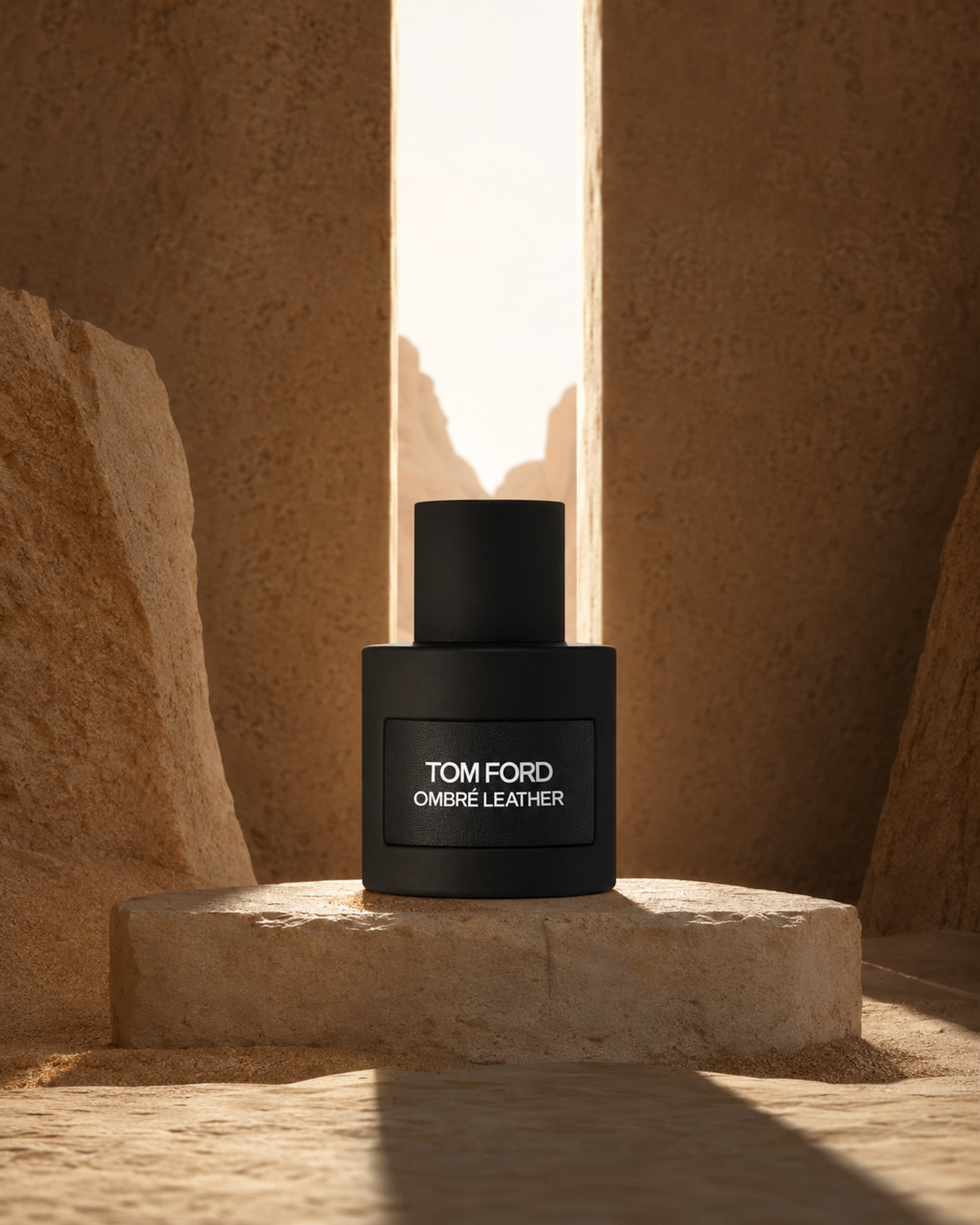 Tom Ford Ombré Leather Eau de Parfum - صورة حملة عطرية: 05 campaign sandstone architecture