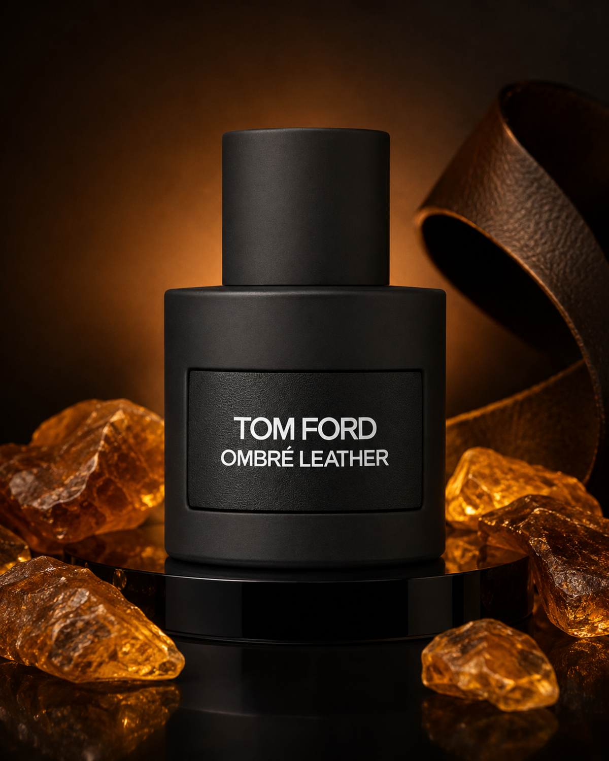 Tom Ford Ombré Leather Eau de Parfum - صورة حملة عطرية: 07 campaign amber resin studio