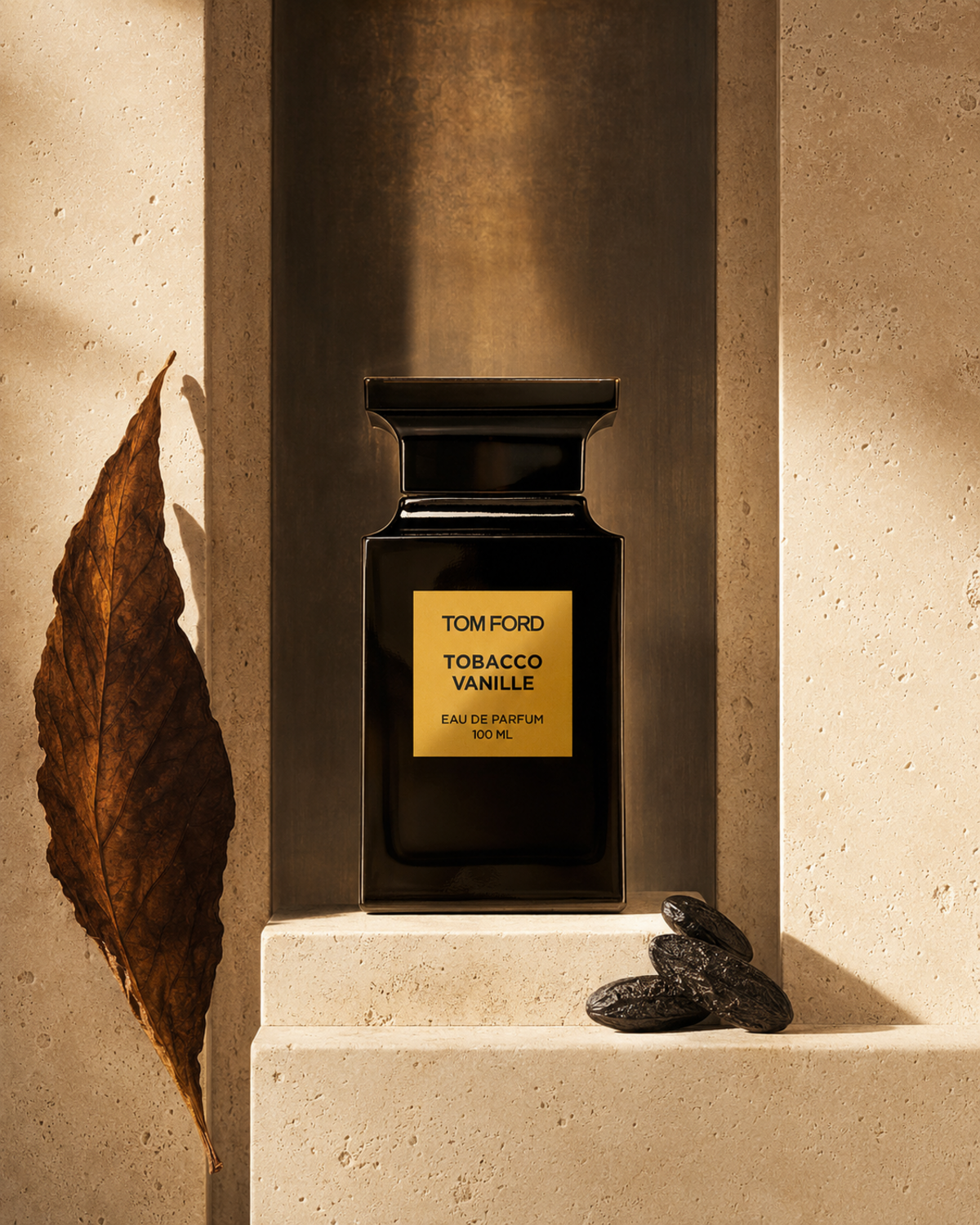 Tom Ford Tobacco Vanille Eau de Parfum - صورة حملة عطرية: 06 campaign travertine tobacco niche
